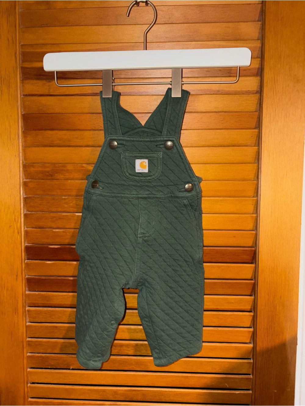 Carhartt Quilted Forest Green Baby Overalls